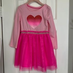 Bright pink Cat & Jack LS Tutu Dress 4T
